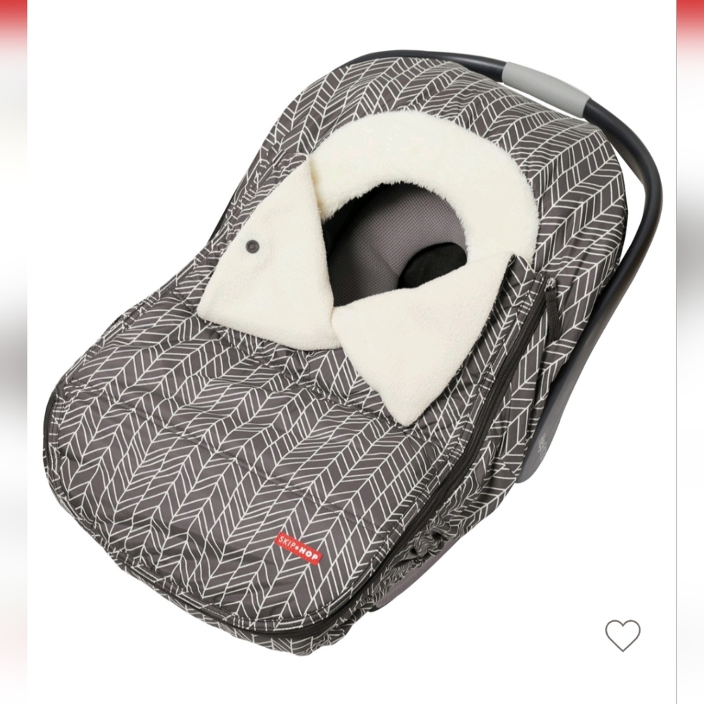 Skip Hop STROLL & GO Car Seat Cover Grey Feather